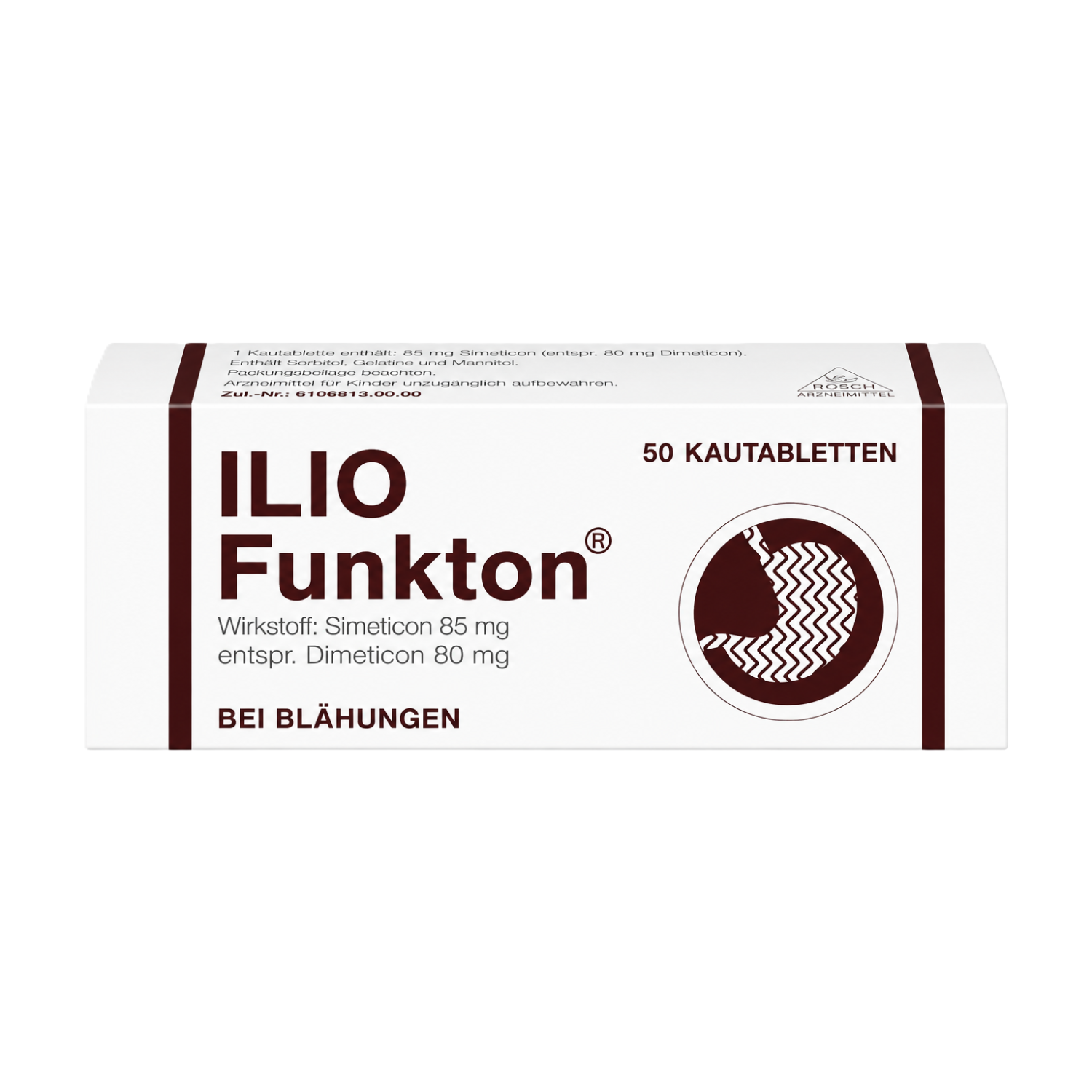 Faltschachtel der Ilio Funkton Kautabletten