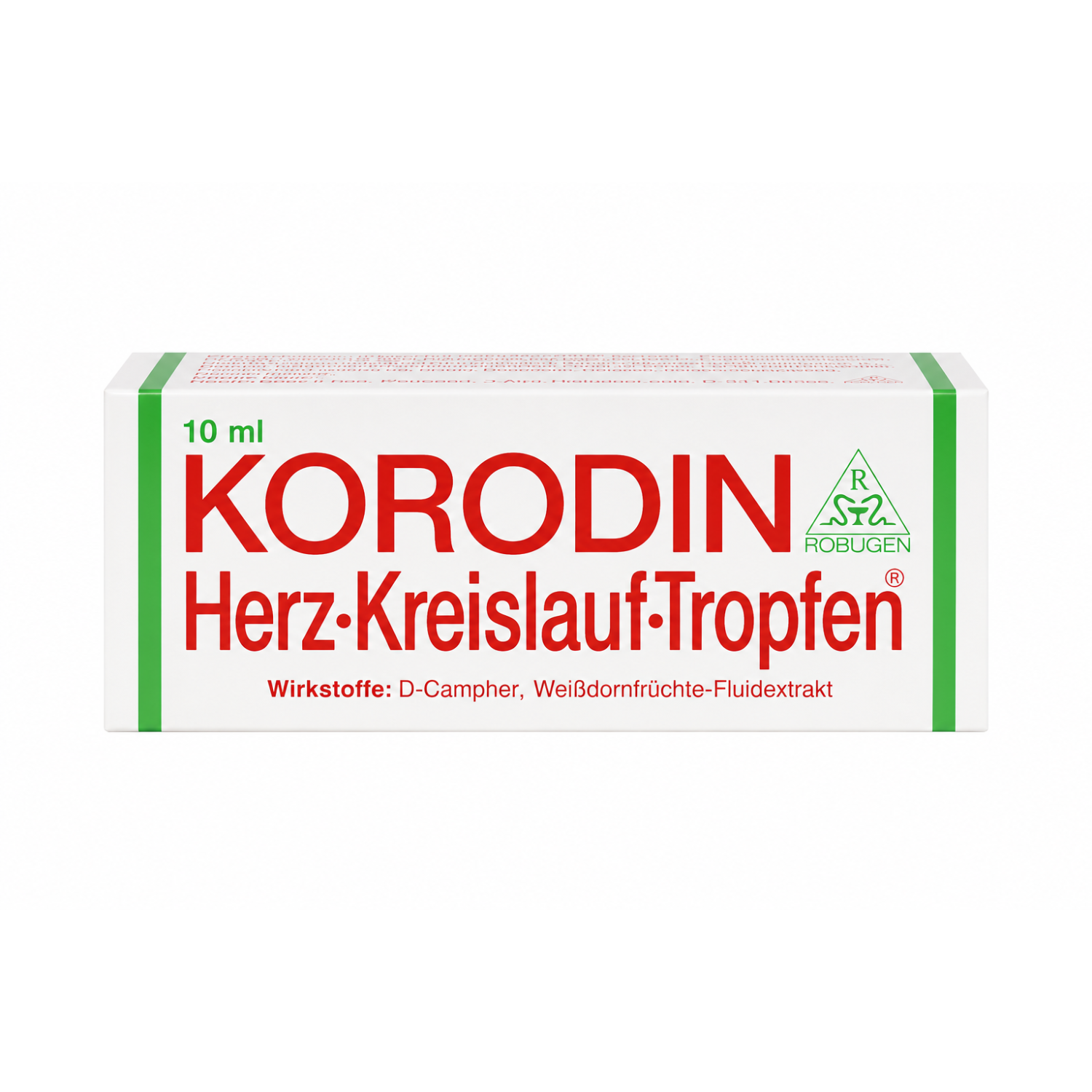 Faltschachtel der Korodin Herz-Kreislauf-Tropfen